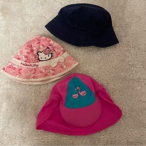 Set of three sun hats
